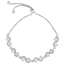 Indulgence Bracelet Rhodium Crystal