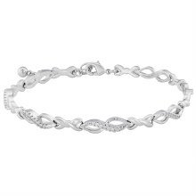 Indulgence Bracelet Rhodium CZ
