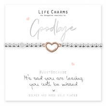 Life Charms Bracelet Sad You Are Leaving