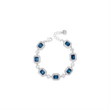 Absolute Jewellery Bracelet Silver/Midnight Blue B2173MB