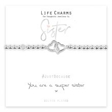 Life Charms Bracelet Super Sister