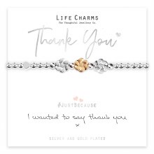 Life Charms Bracelet Thank You