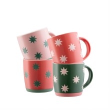 Belleek Bright Star Mugs Set of 4