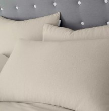Brush Cotton Pillowcases Cream Pair