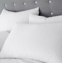 Brush Cotton Pillowcases White Pair