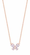 Tipperary Crystal Butterfly Rose Gold Pendant