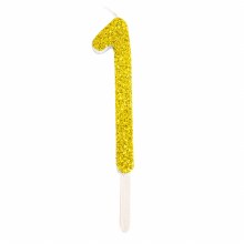 Candle Gold Glitter 1