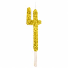 Candle Gold Glitter 4