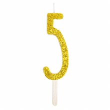 Candle Gold Glitter 5