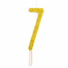 Candle Gold Glitter 7