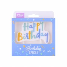 Candle Topper Blue Birthday Ca