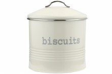 Canister Biscuit Cream Round
