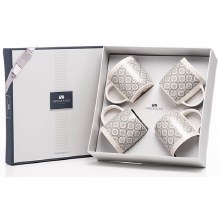 Newgrange Living Charlotte Grey Mug Set of 4