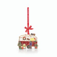 Tipperary Crystal Christmas Sparkle Caravan Decoration