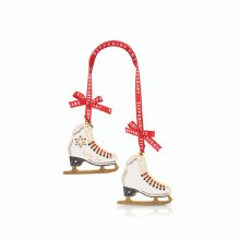 Tipperary Crystal Christmas Sparkle Ice Skates Decoration