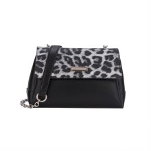 Gionni Handbags CIRCE LEOPARD BLACK & GREY CROSSBODY BAG
