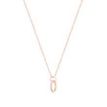 Tipperary Crystal Circle Pave Rose Gold Ring Pendant