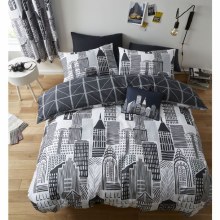 Citylife Grey Duvet Set Double