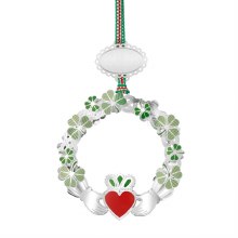 Newbridge Silverware Claddagh Shamrock Christmas Tree Decoration