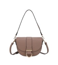 Gionni Handbag Claire Medium Saddle Bag Taupe