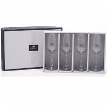 Newgrange Living Clear Cut Party Wine Glass Set of 4