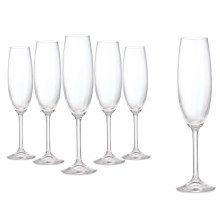 Tipperary Crystal Connoisseur Flute Glasses Set of 6