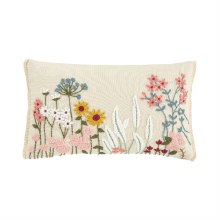 Countryside Floral Cushion Natural Filled 30*50cm