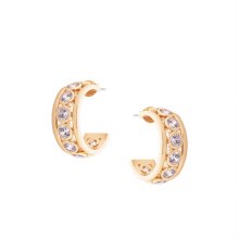 Tipperary Crystal Crystal Hoop Earrings Gold