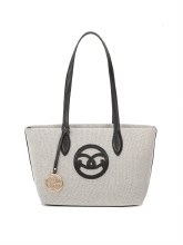 GIONNI HANDBAG CRYSTAL LARGE TOTE BAG BLACK