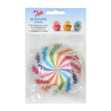 Tala Cupcake Cases Rainbow Swirl 32pk