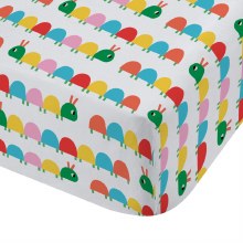 Curious Caterpillar Bright Double Bed Fitted Sheet
