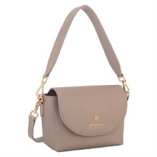 Gionni Handbags Cypress Stud Logo Saddle Bag Stone