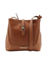 HAMPTON HANDBAG DAHLIA BUCKET BAG TAN
