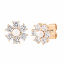 Tipperary Crystal Daisy - Cz 1cm Stud Earrings G