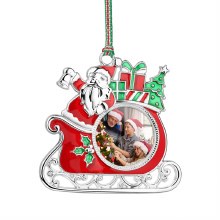 Newbridge Silverware Decoration Santa on Sleigh Photoframe