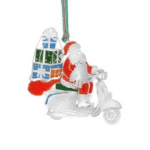 Newbridge Silverware Decoration Santa on Scooter