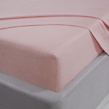 Extra Deep Fitted Sheet Single Size Blush