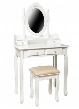 Dressing Table Set Holly - Table, Mirror & Seat