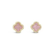 Absolute Jewellery EARRING GOLD/PINK E2350PK