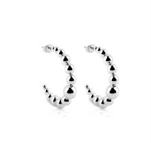 Newbridge Silverware Earrings Beaded Hoop