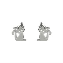 Indulgence Earrings Cat Crystal Rhodium