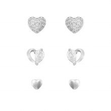 Indulgence Earrings Crystal Hearts