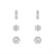 Indulgence Earrings Crystal Trio Rhodium ITE0573