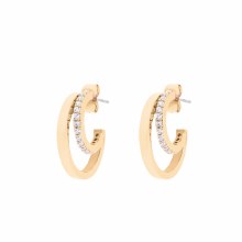Earrings Double C Gold