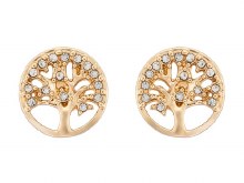 Indulgence Earrings Gold Crystal Tree of Life
