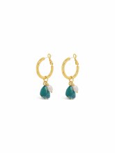 Absolute Jewellery Earrings Gold Turquoise E2351TQ