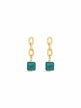 Absolute Jewellery Earrings Gold Turquoise E2353TQ