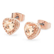 Tipperary Crystal Earrings Heart Stud CZ