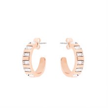 Earrings Hoop Rose Gold Art Deco