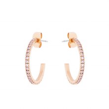 Tipperary Crystal Earrings Pave Hoop With CZ